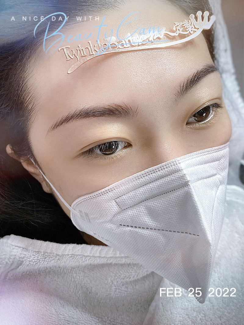 完成效果 · 客人自拍
