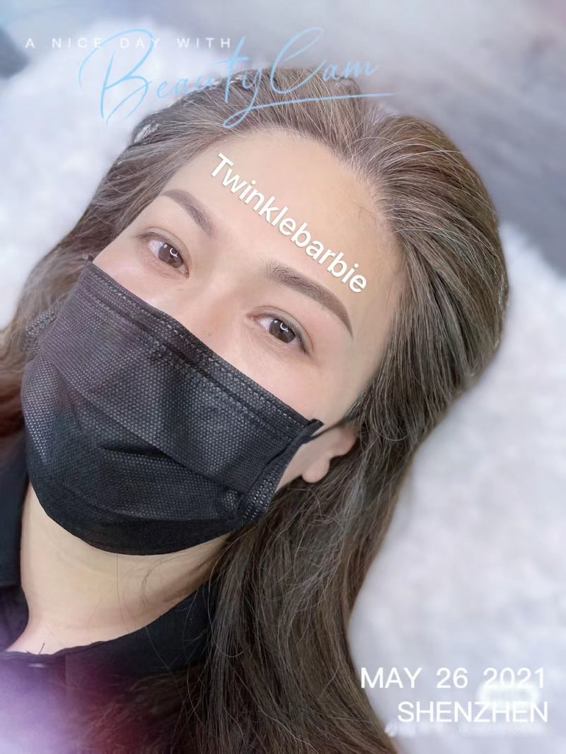 完成效果 · 客人自拍