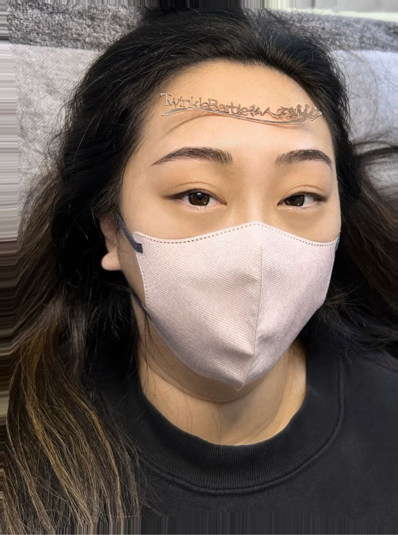 完成效果 · 客人自拍