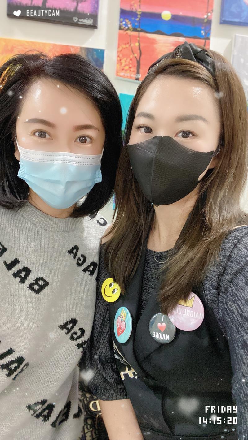 客人合影