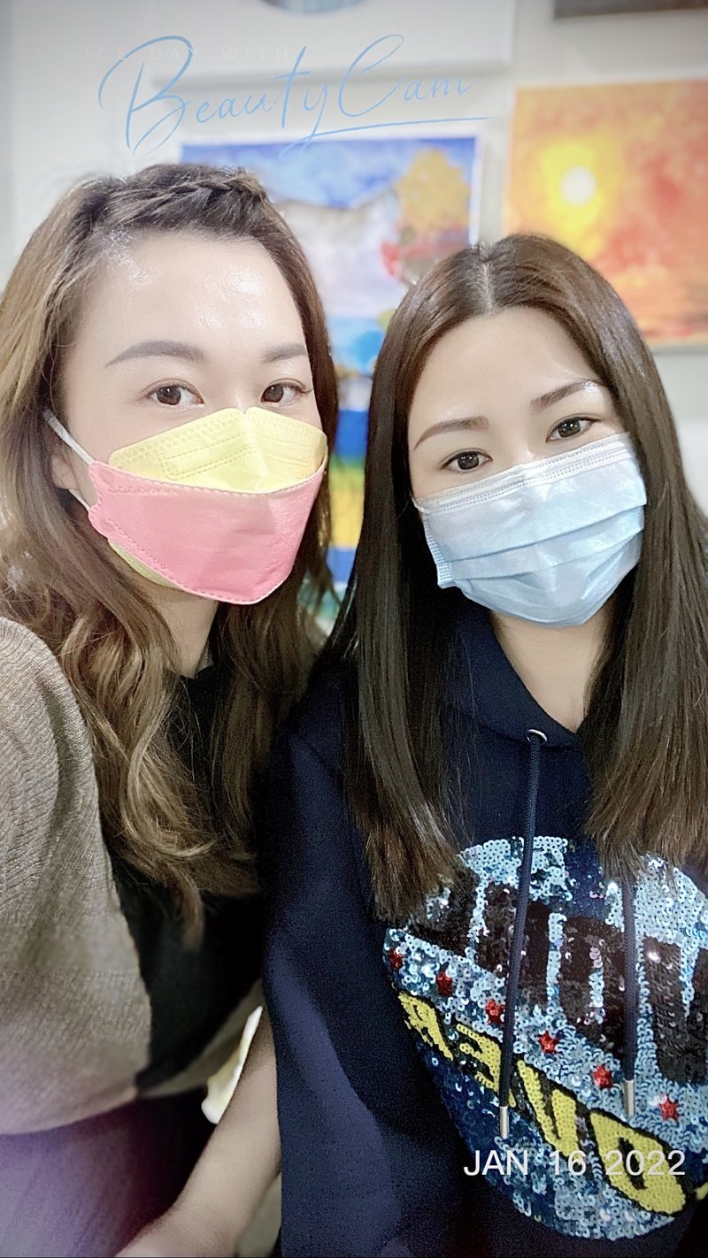 客人合影