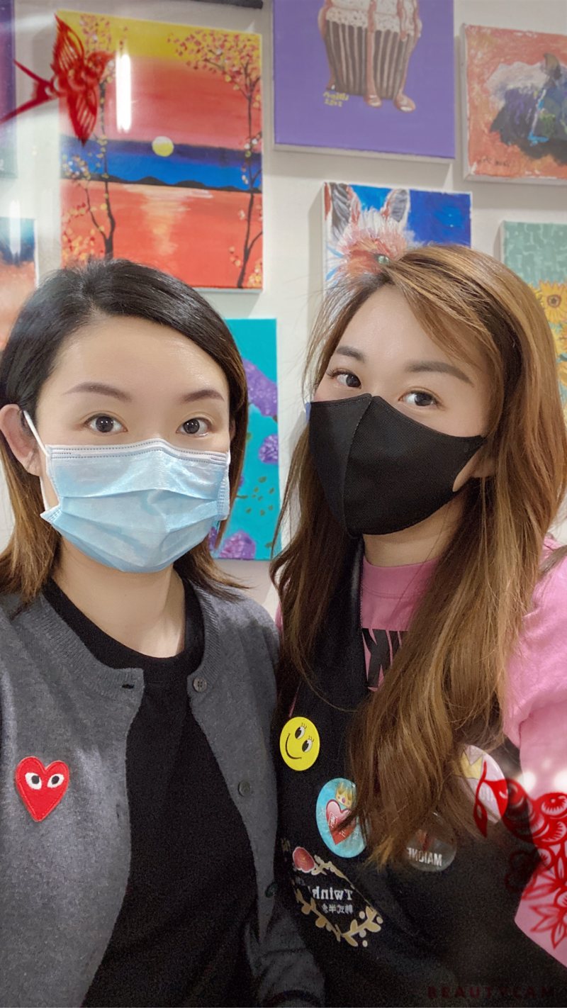 客人合影