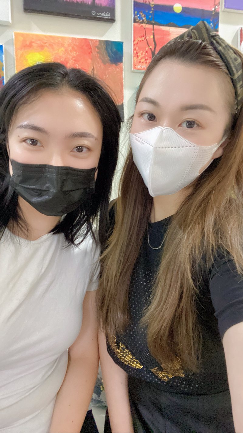 客人合影