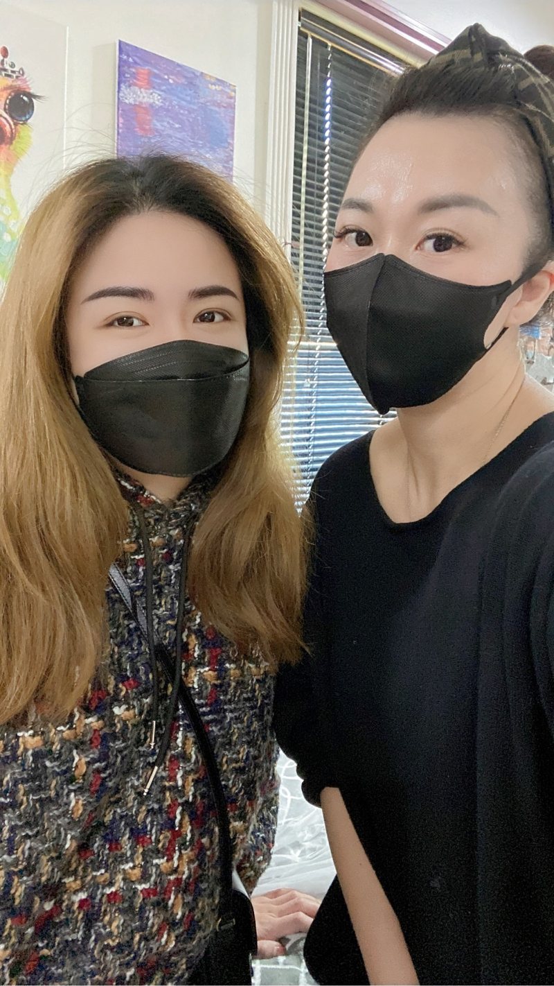 客人合影