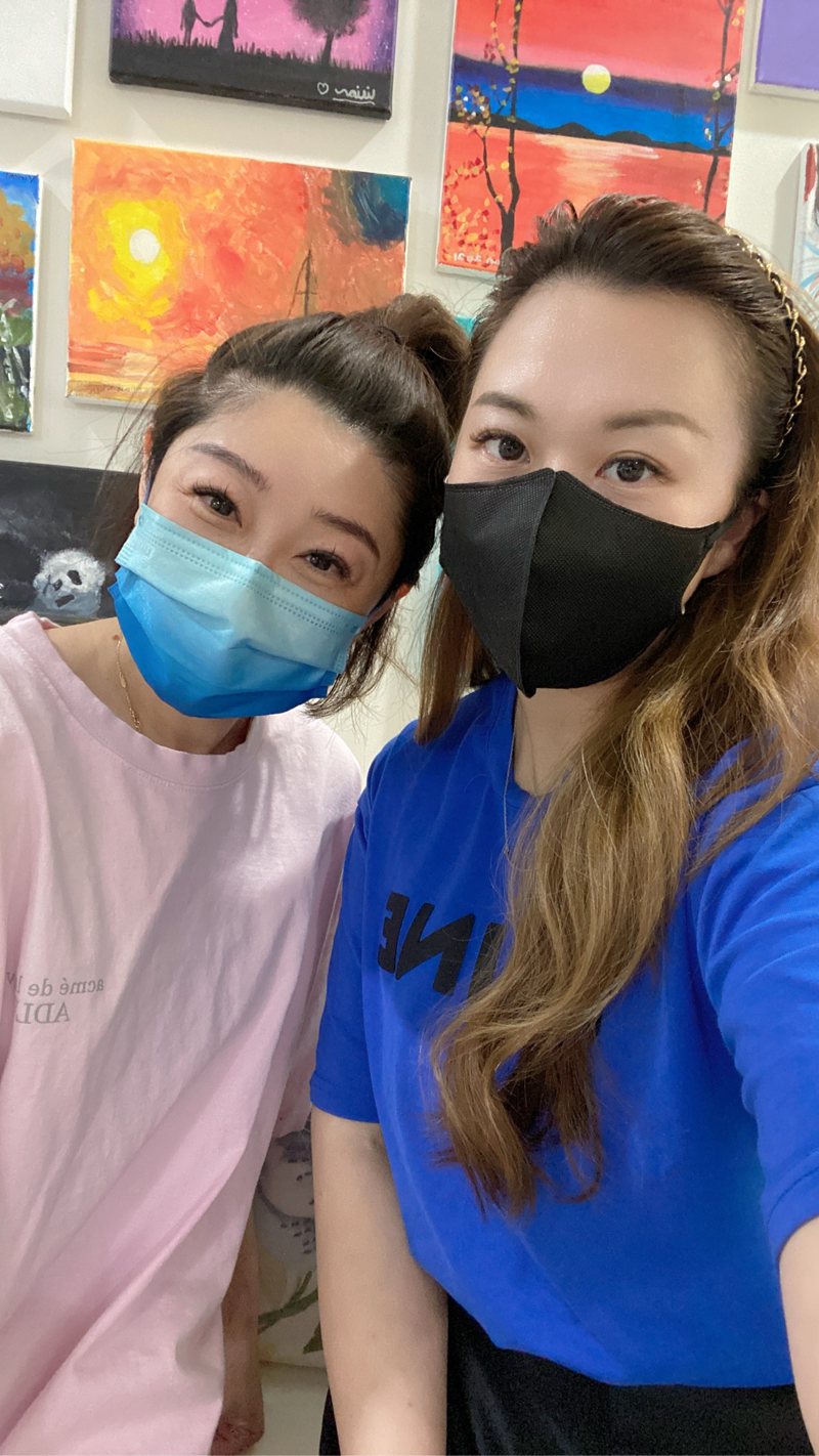 客人合影